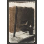 ANGEL TITONEL (Cornuda 1938) Study for sidewalks, 1982 Pencil and crayons on cardboard, cm. 22 x