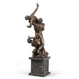 ITALIAN SCULPTOR, 19TH CENTURY The Rape of the Sabine Women Burnished bronze, cm. 81 x 28 x 26