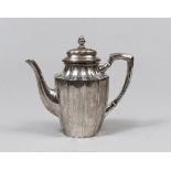 SILVER TEA-POT, PUNCH VIENNA, POST 1967 with embossed body with handle with separators. Title 800/