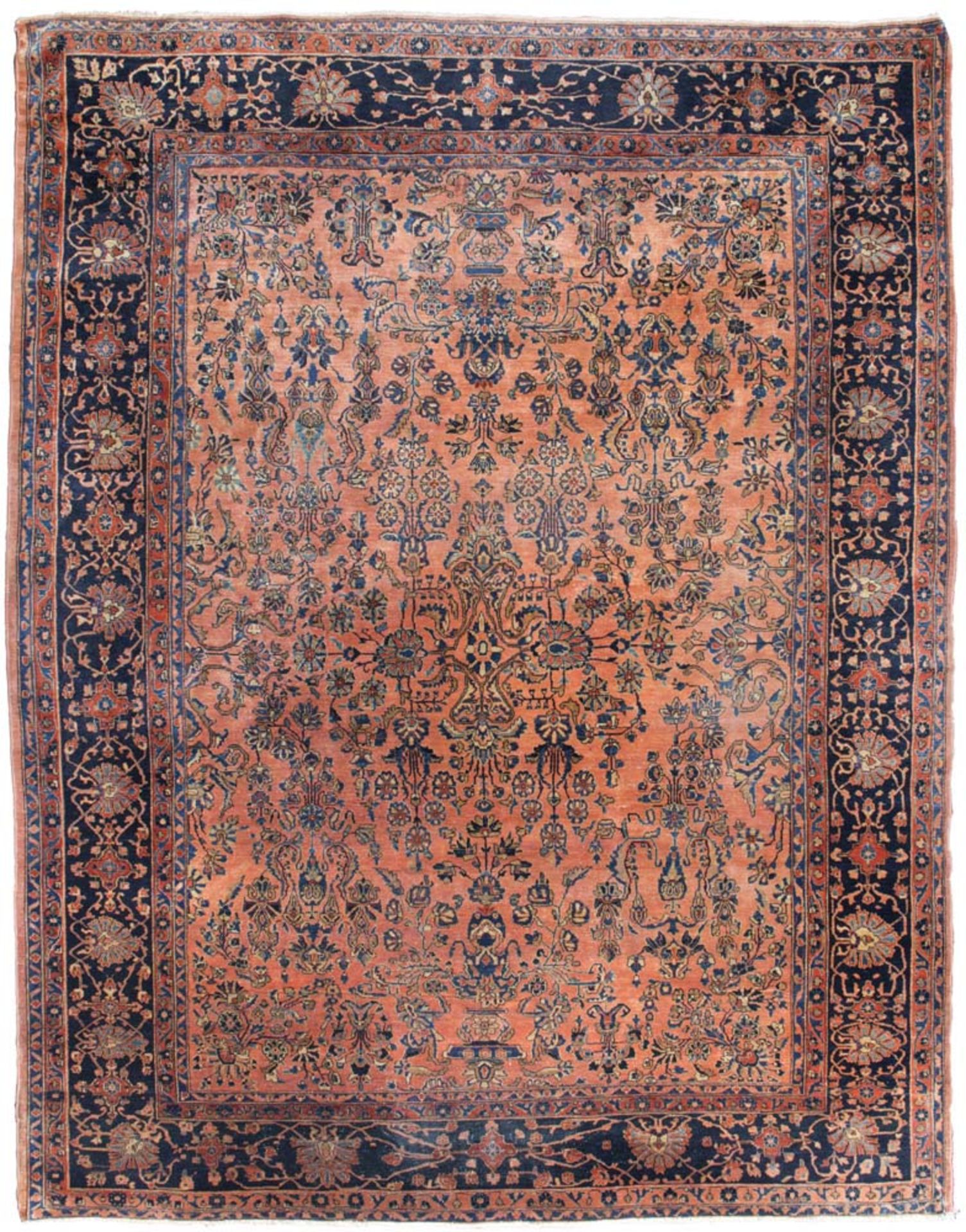 SARUK CARPET, EARLY 20TH CENTURY Measures c. 360 x 280. SPLENDIDO TAPPETO SARUK, INIZI XX SECOLO con