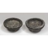THREE SMALL BLACK PAINTED DISHES, IV-III CENTURY A.C.