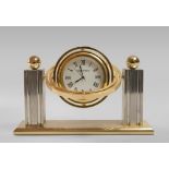 TABLE CLOCK, BRAND BUCHERER Measurements cm. 10 x 13 x 4. OROLOGIO DA TAVOLO, MARCA BUCHERER in