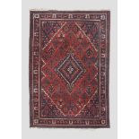 PERSIAN VISS CARPET, FIRST HALF 20TH CENTURY with rhomboid medallions and secondary motifs with