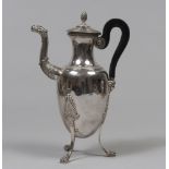 SILVER TEAPOT, MARKED PARIS 1819-1838 Title 800/1000 Measures cm. 37 x 16 x 29, gross weight gr.