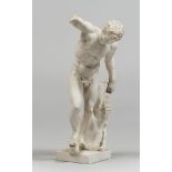 BISCUIT FIGURE OF FAUN, NAPOLETAN FACTORY EARLY 19TH CENTURY from original classic, beautiful