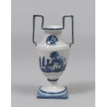 SMALL MAIOLICA VASE, NORTHERN ITALY EARLY 19TH CENTURY Measures cm. 24 x 12 x 10. PICCOLO VASO IN