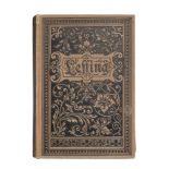 GERMAN LITERATURE Leffing Werke. A volume. Ed. Lipsia eighteenth century. Full decorated skin.