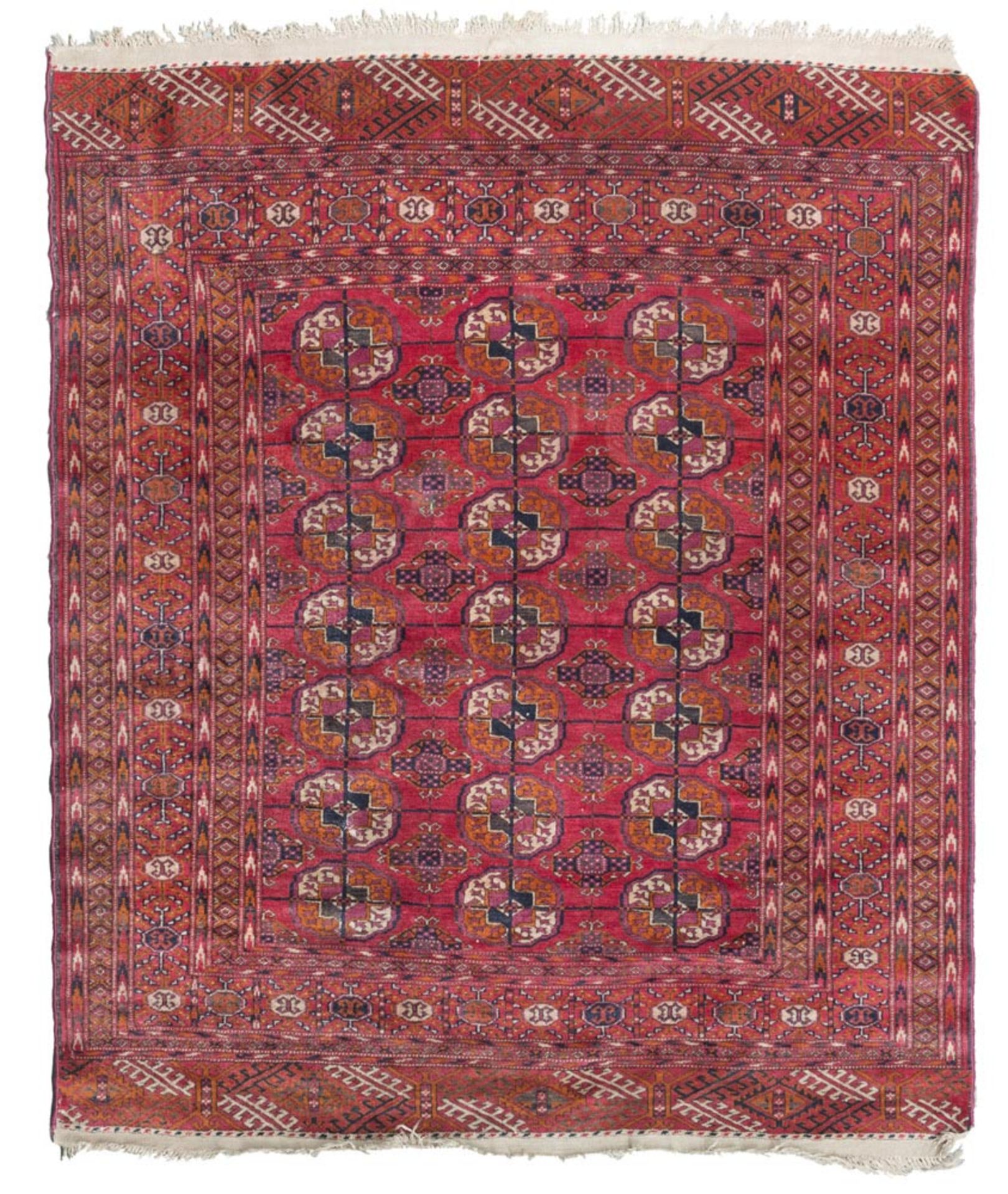 RUSSIAN BOKARA CARPET, EARLY 20TH CENTURY Measures cm 150 x 130 TAPPETO BOKARA RUSSO, INIZI XX