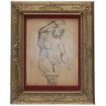 ITALIAN PAINTER, 19TH CENTURY HERCULES Pen on paper, cm. 26 x 20 giltwood Frame PITTORE ITALIANO,