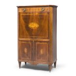 MAHOGANY SECRETAIRE, ENGLAND LATE 18TH-EARLY 19TH CENTURY Measures cm. 147 x 88 x 45. SECRETAIRE