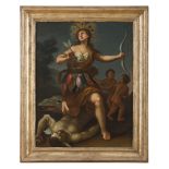 FRANCESCO TREVISANI, workshop of (Capodistria 1656 - Rome 1746) ALLEGORY Oil on canvas, cm. 63 x