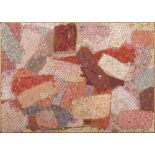 MARIO SERTOLI (XX secolo) Composizione in rosso, 1976 Mosaico di cartone, cm. 45 x 63 Non firmato