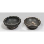 THREE SMALL BLACK PAINTED DISHES, IV-III CENTURY A.C.