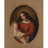 ITALIAN PAINTER, 19TH CENTURY THE VIRGIN WITH THE CHILD