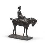 PAVEL PETROVITCH TRUBETSKOY (Verbania 1866 - 1938) Dama a cavallo, 1912 ca. Bronze scultpure, cm.