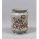 MAIOLICA PHARMACY VASE, 19TH CENTURY Measures cm. 18 x 13. VASO DA FARMACIA IN MAIOLICA,