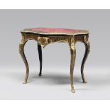 RARE BOULLE CENTER-TABLE, FRANCE 19TH CENTURY entirely made of ebony wood, turtled veneered and
