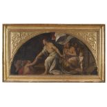 PROSPERO FONTANA, area of (Bologna 1512-1597) THE DESCENT OF CHRIST TO THE UNDERWORLD Oil on