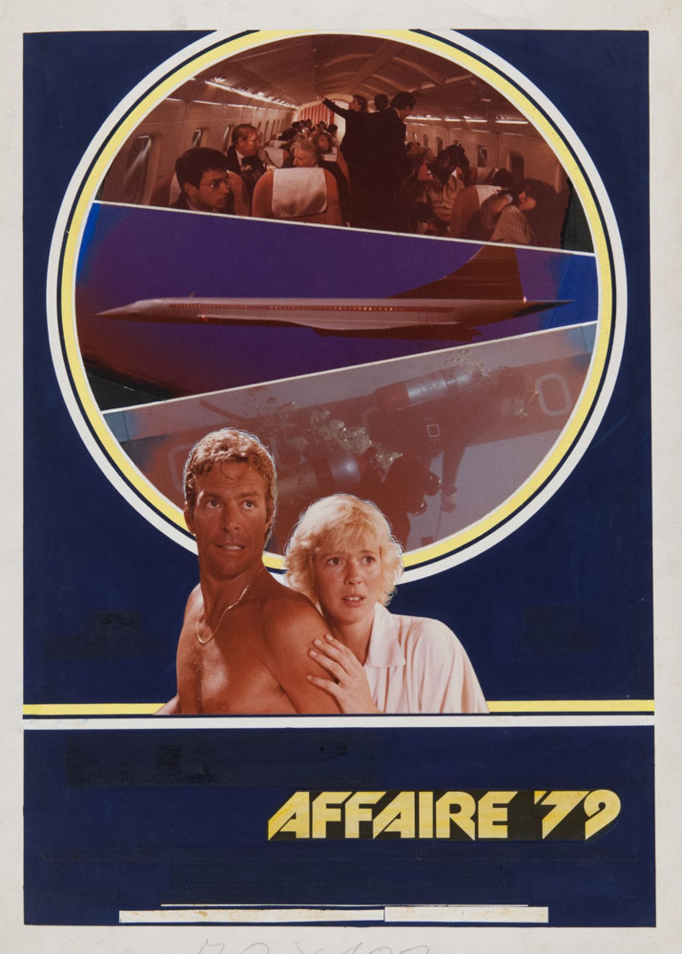 CONCORDE AFFAIRE '79 Bozzetto per il manifesto del film del 1979 diretto da Ruggero Deodato