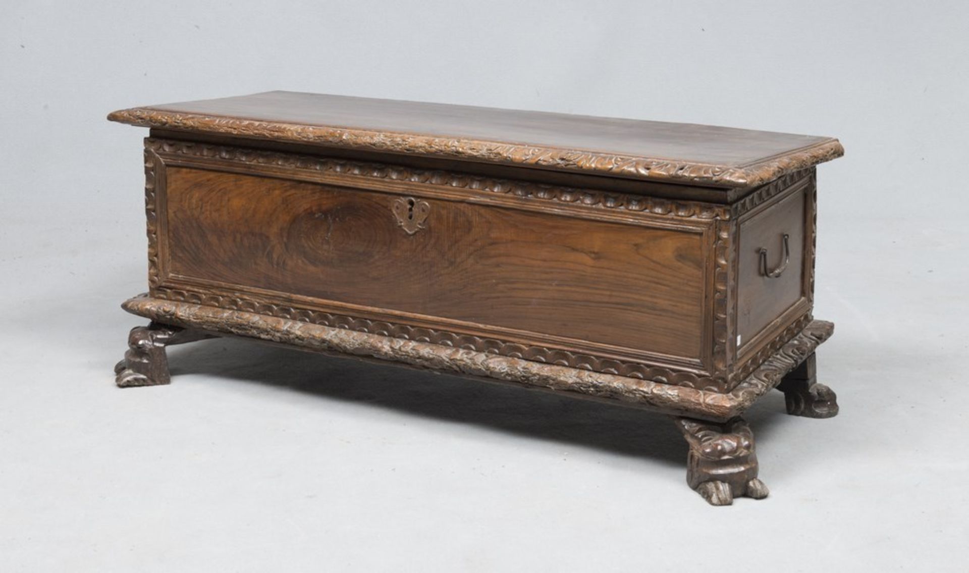 Rare walnut chest, central Italy, late 16th century
