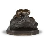 FRENCH SCULPTOR, EARLY 20TH CENTURY DANAIDE PETIT MODÈLE Bronze-burnished patina, cm. 35 x 50 x 26