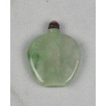 A Chinese Jadeite snuff-bottle. 20th century. Measures cm. 6 x 5,2. SNUFF BOTTLE IN GIADEITE, CINA