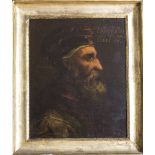 VENETIAN PAINTER, 18TH CENTURY PORTRAIT OF GIORGIO CASTRIOTA Oil on canvas, cm. 66 x 53