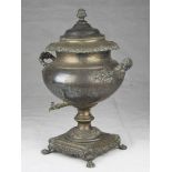 SILVER-PLATED SAMOVAR, 19TH CENTURY Size cm. 57 x 39 x 34. Difects SAMOVAR IN METALLO ARGENTATO, XIX