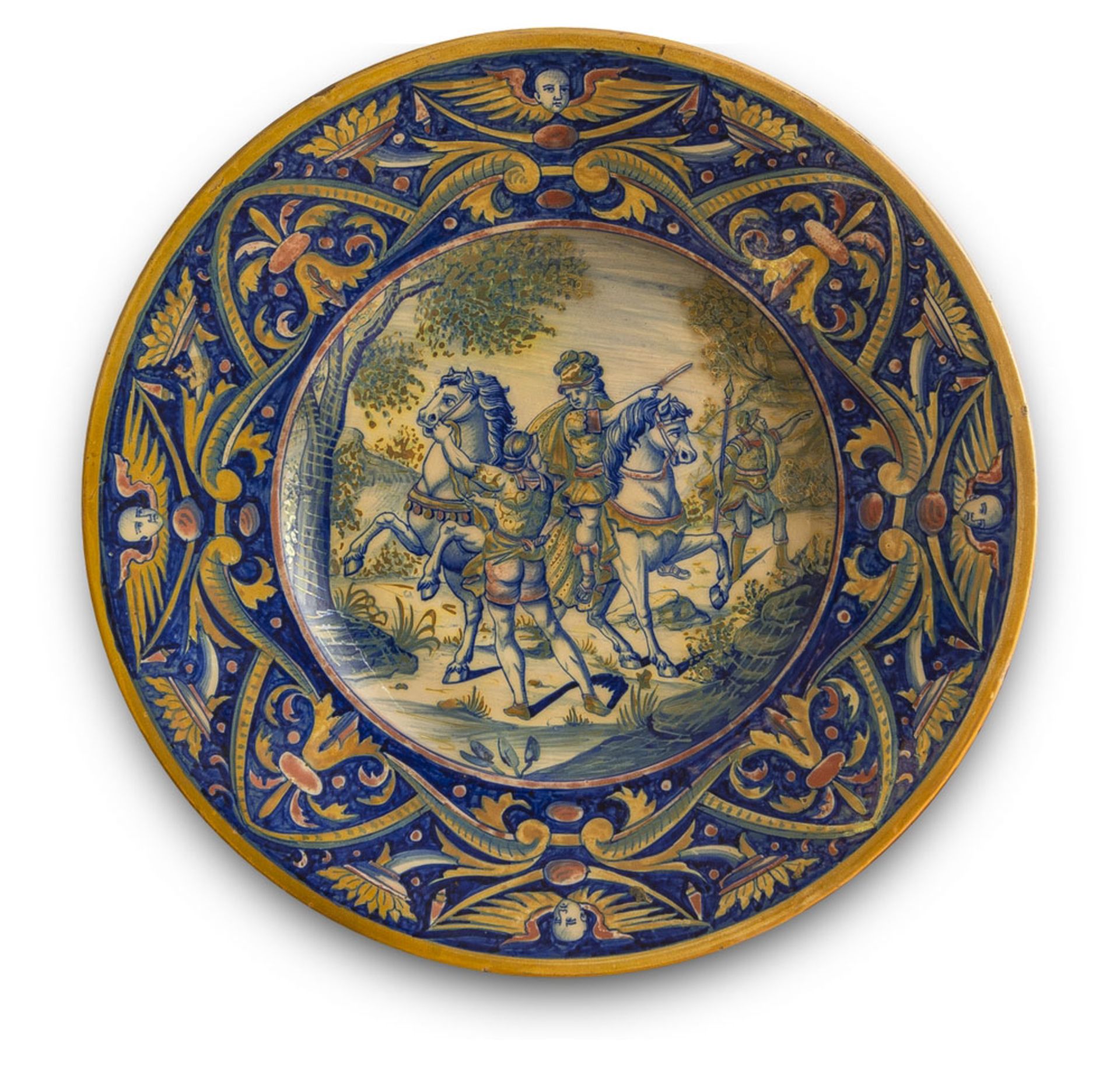 CERAMIC DISH, DERUTA LATE 19TH CENTURY