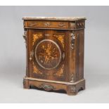 BEAUTIFUL ROSEWOOD SIDEBOARD, PROBABLY FRANCE 19TH CENTURY with inlaid wooden vegetable fruit. Front