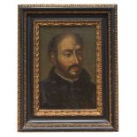 ITALIAN PAINTER, LATE 17TH CENTURY SAINT IGNAZIO LOYOLA Oil on canvas, cm. 49 x 39.5 CONDITION