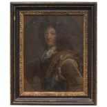 French painter, late 17th century Portrait of Louis XIV Oil on canvas, cm. 47 x 37 Provenance