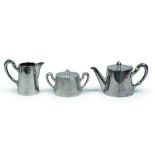 SILVER-PLATED TEASET, MARKED BROGGI 20TH CENTURY