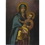 ITALIAN PAINTER, LATE 18TH CENTURY VIRGIN WITH BENEDICENT CHILD Oil on copper, cm. 15 x 11 CONDITION