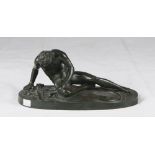 ITALIAN SCULPTOR, EARLY 19TH CENTURY DYING GAUL Green patina bronze, cm. 20 x 33 x 16 Not signed