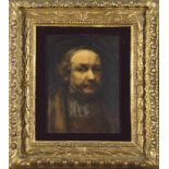 European painter, 19th century Portrait of Rembrandt Oil on canvas, cm. 46 x 34 Provenance Roman