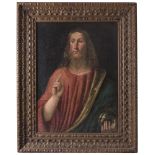 VENETIAN PAINTER, 16TH CENTURY CHRIST BLESSING Oil on canvas, cm. 67 x 50.5 PROVENANCE Roman