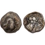 ANCIENT JEWISH COINS, Persian Period, SAMARIA and JUDAH, Judaea, Yehud (Judah). Silver Gerah (0.45