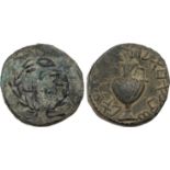 ANCIENT JEWISH COINS, bar kokhba, Judaea, Bar Kokhba Revolt. Æ Large Bronze (17.95 g), 132-135 CE.