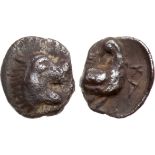 ANCIENT JEWISH COINS, Persian Period, SAMARIA and JUDAH, Judaea, Yehud (Judah). Hezekiah. Silver 1/2