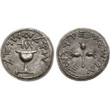 ANCIENT JEWISH COINS, The Jewish war, 66-70ce, Judaea, The Jewish War. Silver Shekel (13.41 g), 66-
