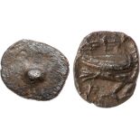 ANCIENT JEWISH COINS, Persian Period, SAMARIA and JUDAH, Judaea, Yehud (Judah). Hezekiah. Silver 1/2