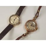 GOLD WATCHES. A lady's 18ct.