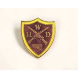 WWII W.H.D. BADGE.