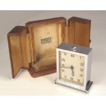 ART DECO ALARM CLOCK.