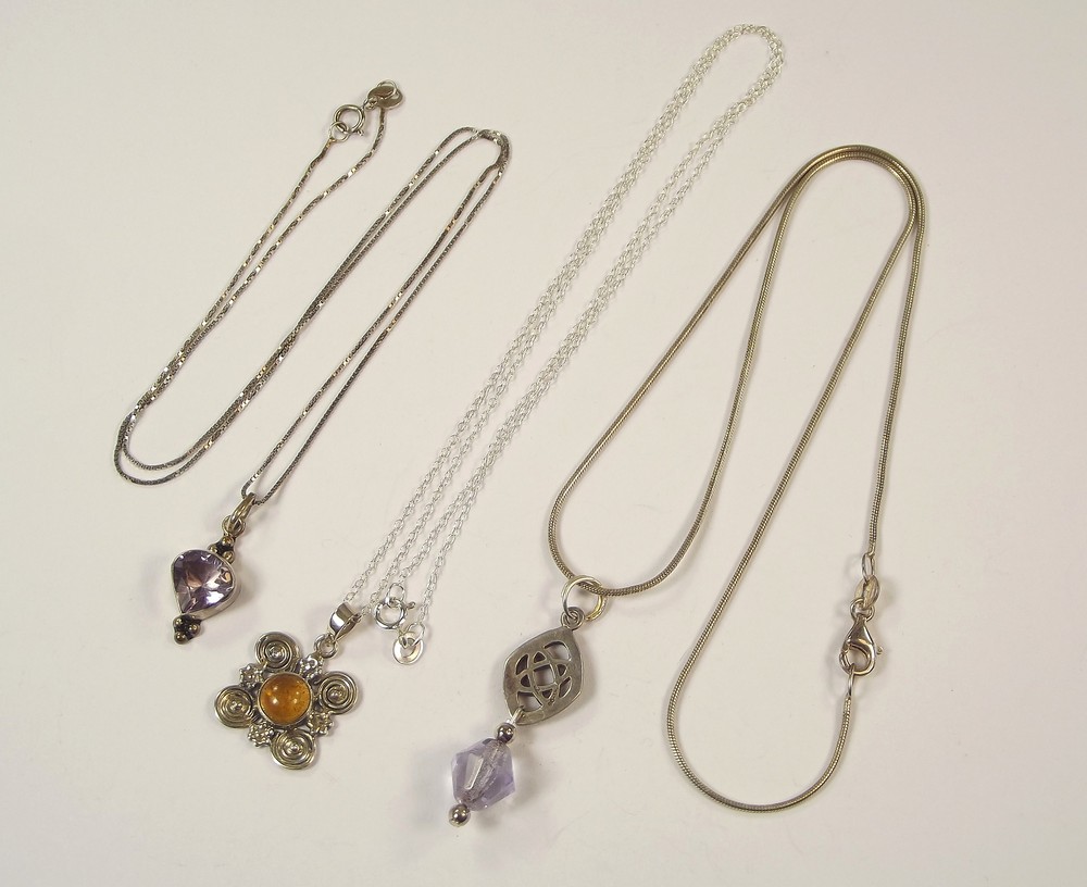 SILVER PENDANTS.