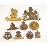 REGIMENTAL CAP BADGES ETC.