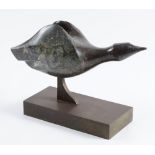 Michael Black (XX) Bird Form, red serpentine, 19" x 12" (excl base).