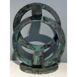 Peter Thursby (1930-2011) Ring Forms, 1986, bronze, height 31.5", width 24".