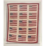 American Flag wall hanging 30" x 25".